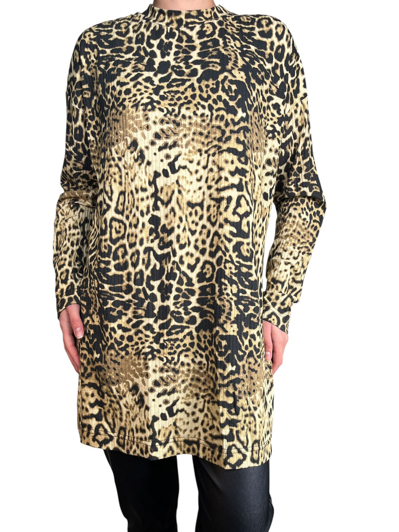 Polera Leopard Rib