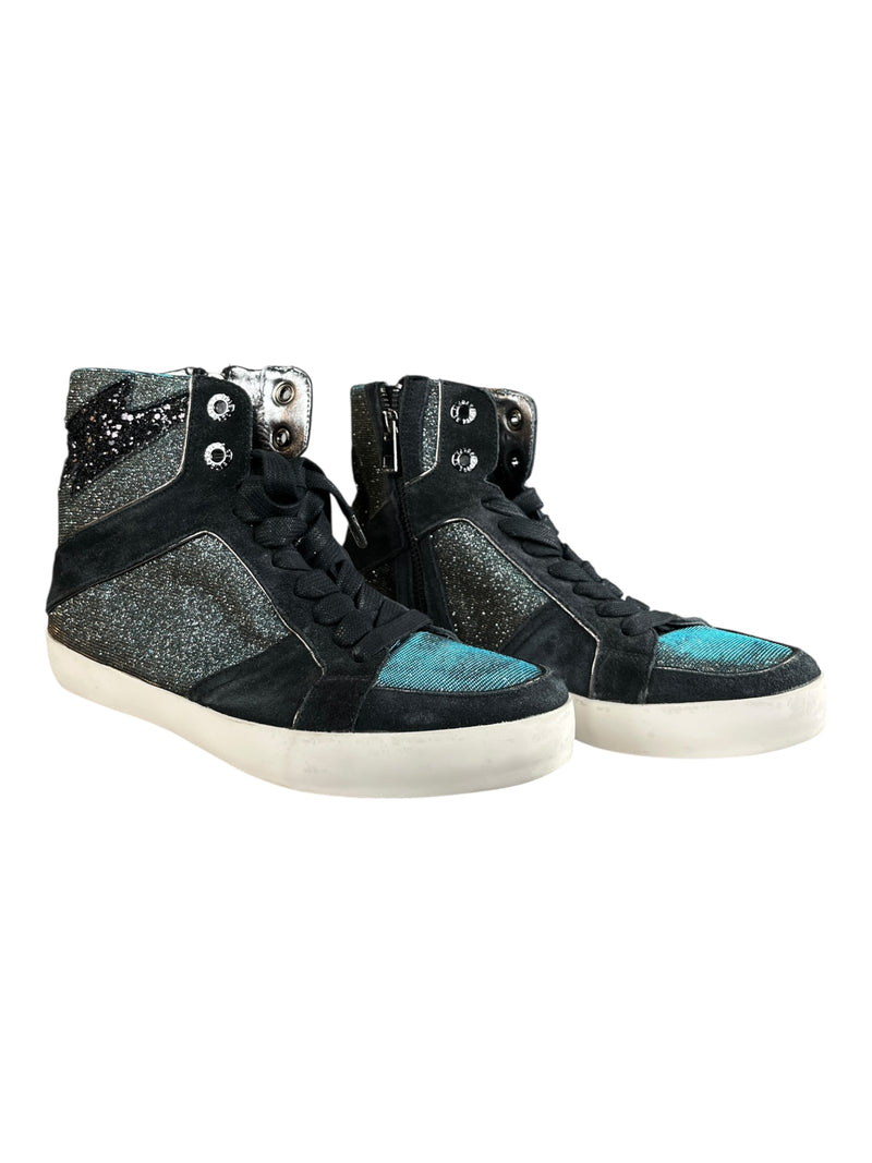 Zapatillas Caña Alta Brillo