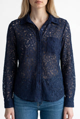 Blusa Traslucida Encaje