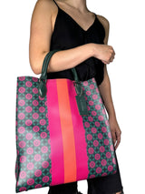 Cartera Verde/ Fucsia