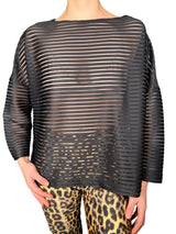 Blusa Lineas Traslúcida