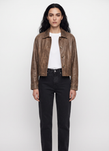 Chaqueta Botones Cuero