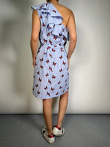 Vestido Un Hombro Mariposa