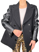 Chaqueta Lana y Cuero