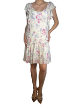 Vestido Seda Flores