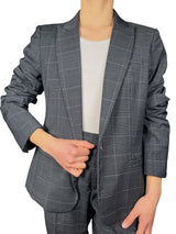 Blazer Classic - Fit Plaid Lana
