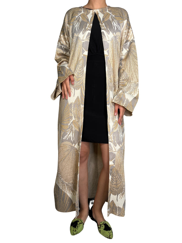 Kimono Tejido Fibras Metalizadas
