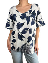 Polera Hojas Azules