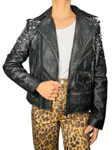 Chaqueta Cuero Efecto Desgaste