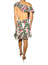 Vestido Asimétrico Con Vuelos