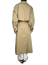 Trench Flores Bordadas