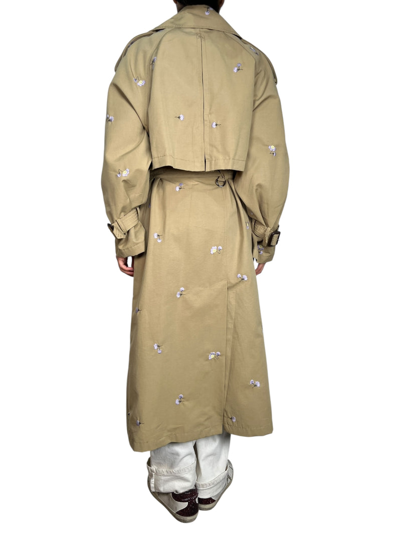 Trench Flores Bordadas