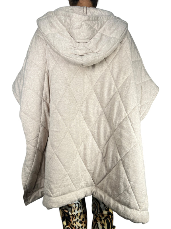 Poncho Acolchado Con Gorro