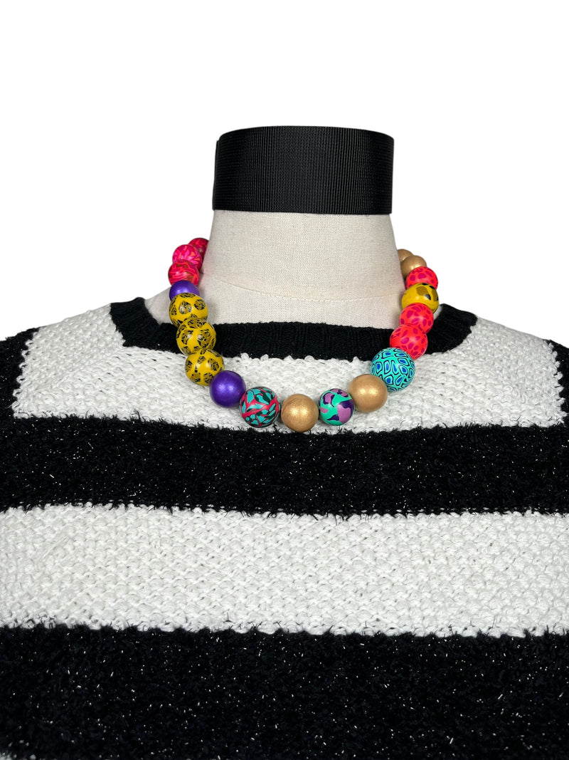 Collar Esferas Multicolor