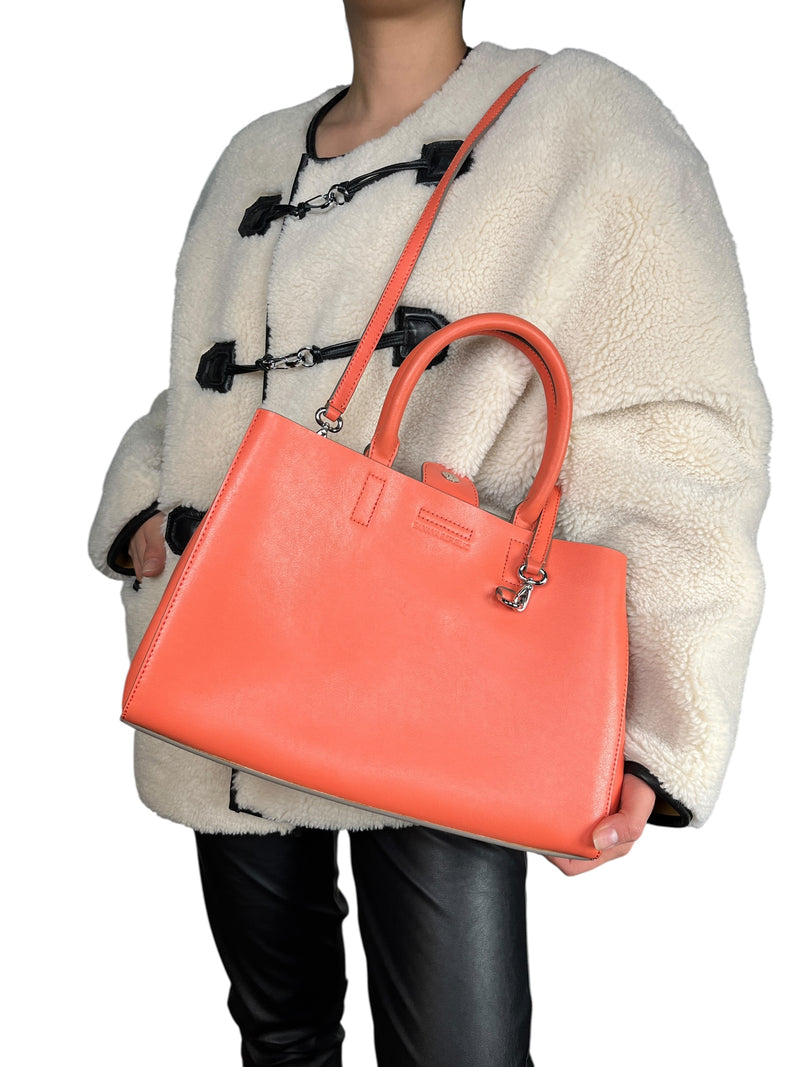 Bolso Cuero Coral