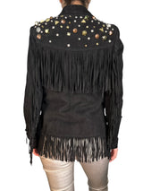 Chaqueta Cuero Flecos