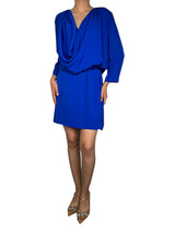 Vestido Seda Azul