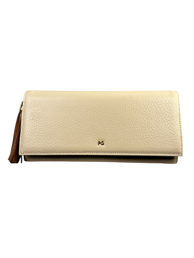Billetera Cuero Beige