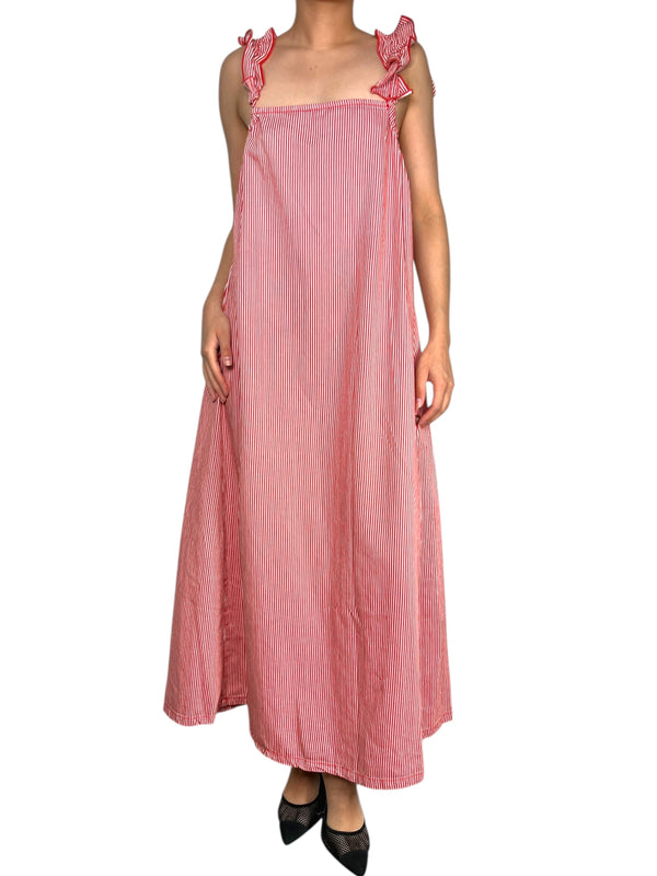 Vestido Lineas Rojas