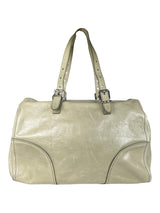 Bolso Satchel de Piel Envejecida