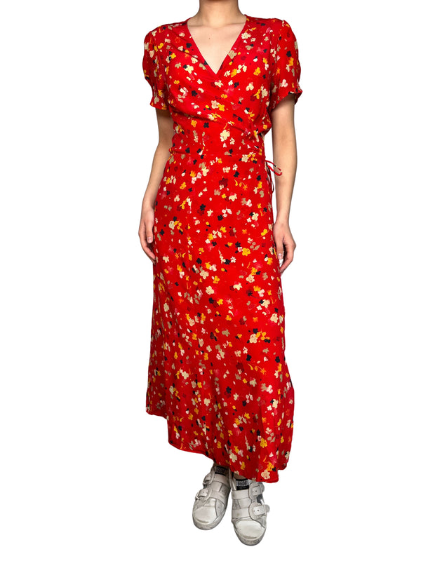 Vestido Wrap Seda