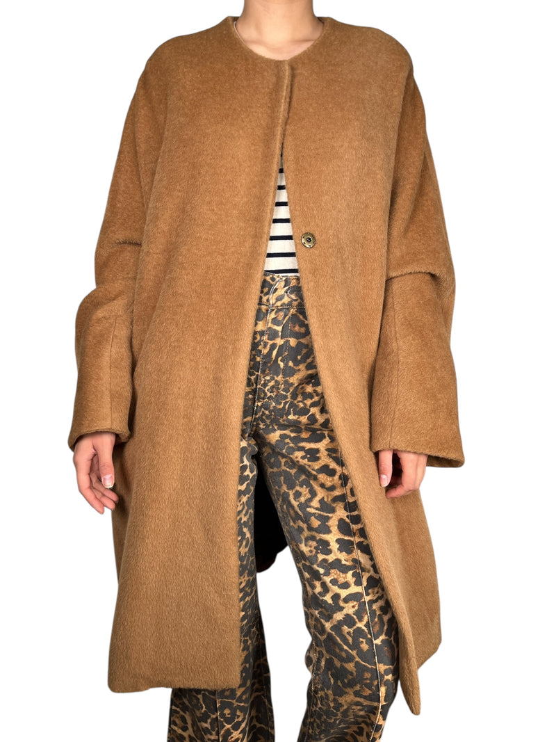 Abrigo Alpaca Suri Camel