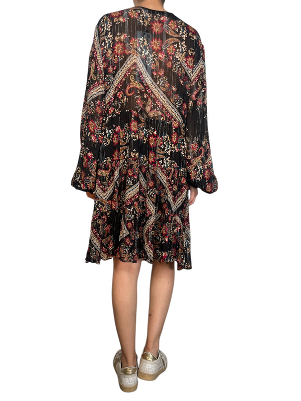 Vestido fibras metalizadas