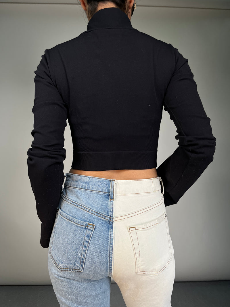 Polera Corta Tejida