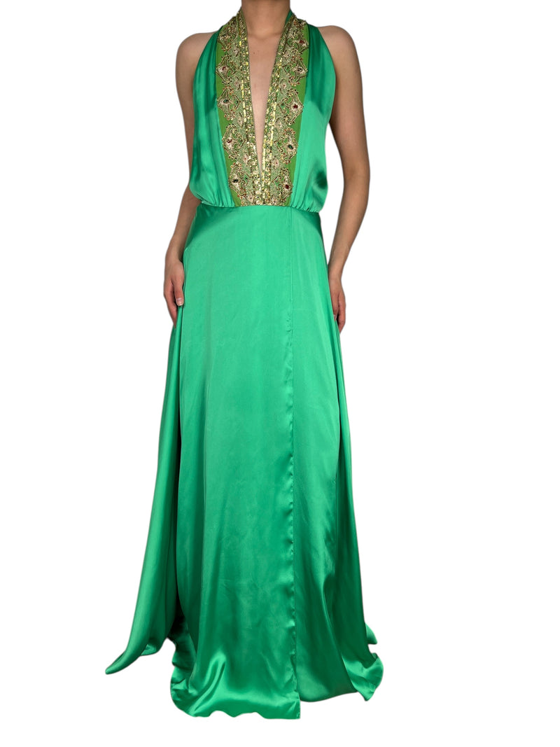 Vestido Detalle Bordado con Aplicaciones