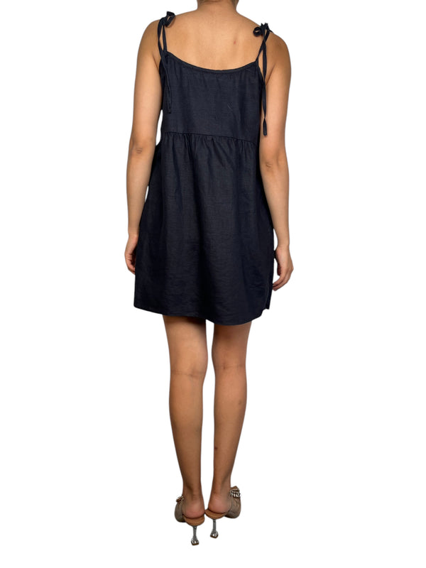 Vestido Lino Negro