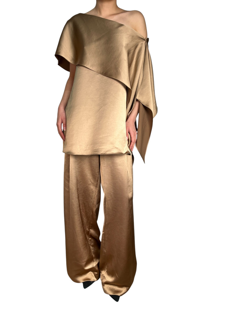 Set Blusa Y Pantalón Satinado