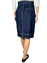 Falda Botones Lino