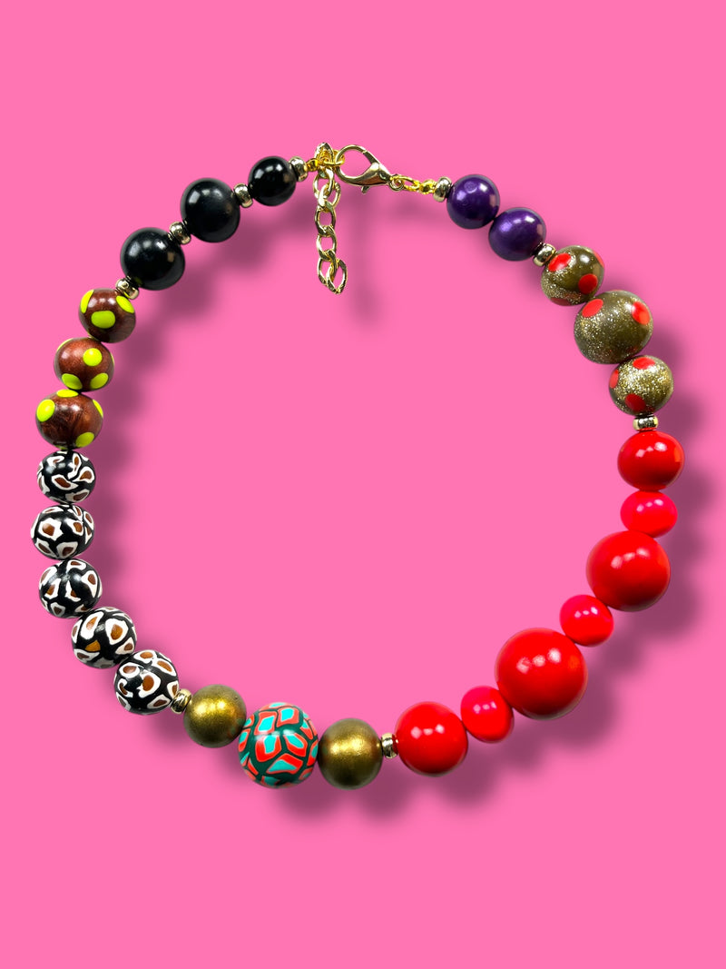 Collar Esferas Multicolor