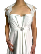 Vestido de Novia con Aplicación  Escote