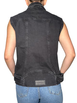 Chaqueta Denim Black sin mangas