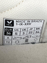 Zapatillas Cuero Metalizado