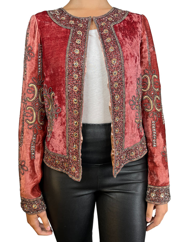 Chaqueta Bordada Velvet Viscosa