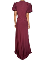 Vestido Viscosa Burdeo