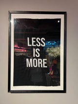 Cuadro Bordado Less Is More