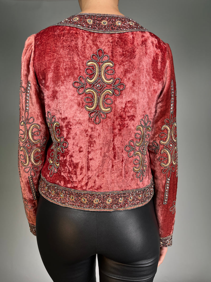 Chaqueta Bordada Velvet Viscosa