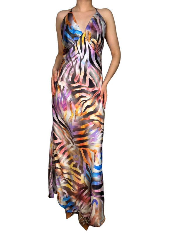 Vestido Multicolor Tajos