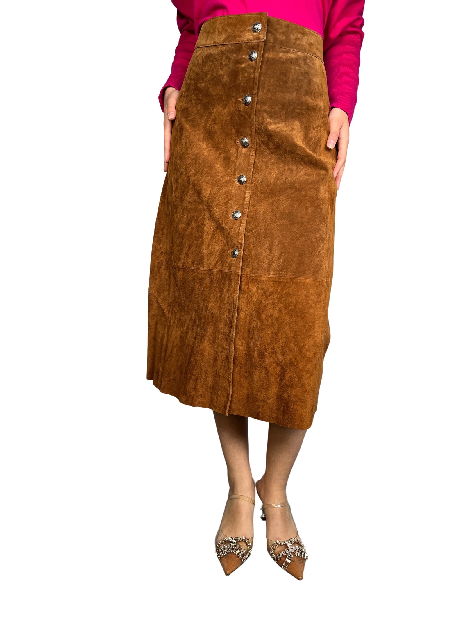 Falda Cuero Gamuza ZARA – Market People