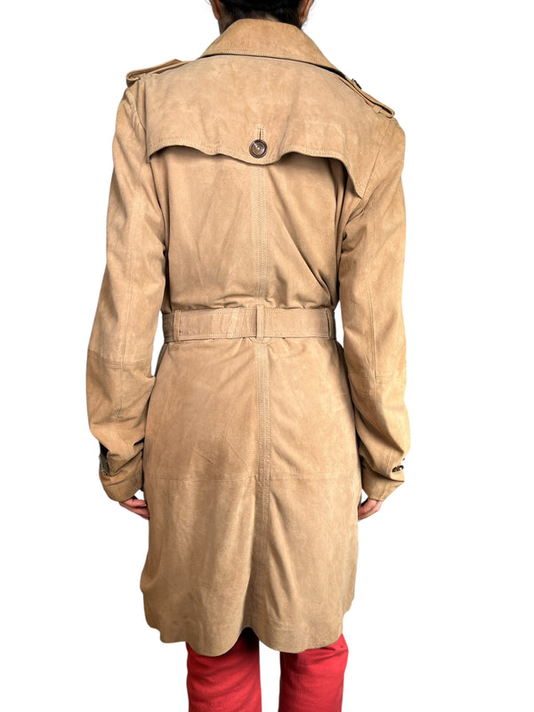 Trench Cuero Gamuza