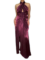 Vestido Cuello Alto Terciopelo