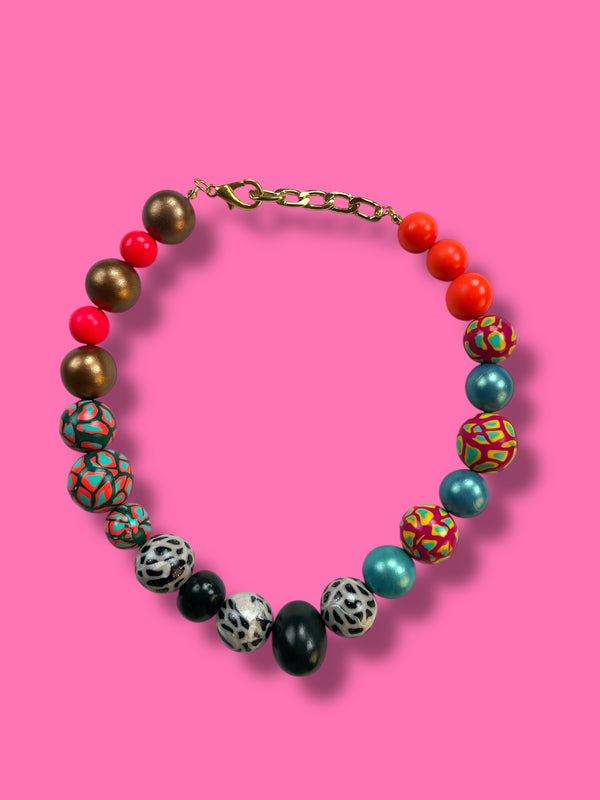 Collar Esferas Multicolor