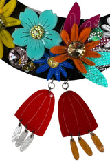 Collar Flores Tridimensionales