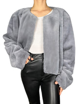 Chaqueta Peluda Faux