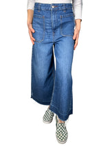 Jeans Wide Leg Cropped