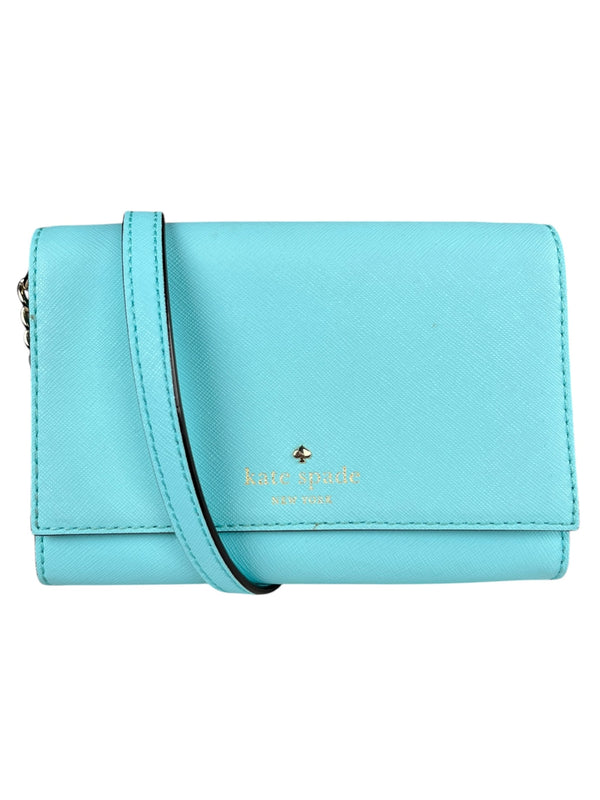 Bandolera Cuero Turquesa