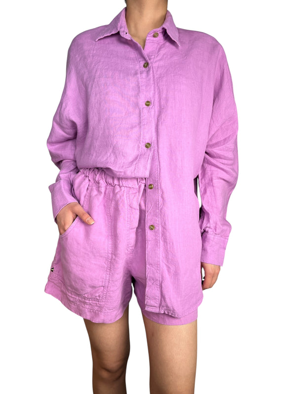 Set Blusa Y Shorts Lino
